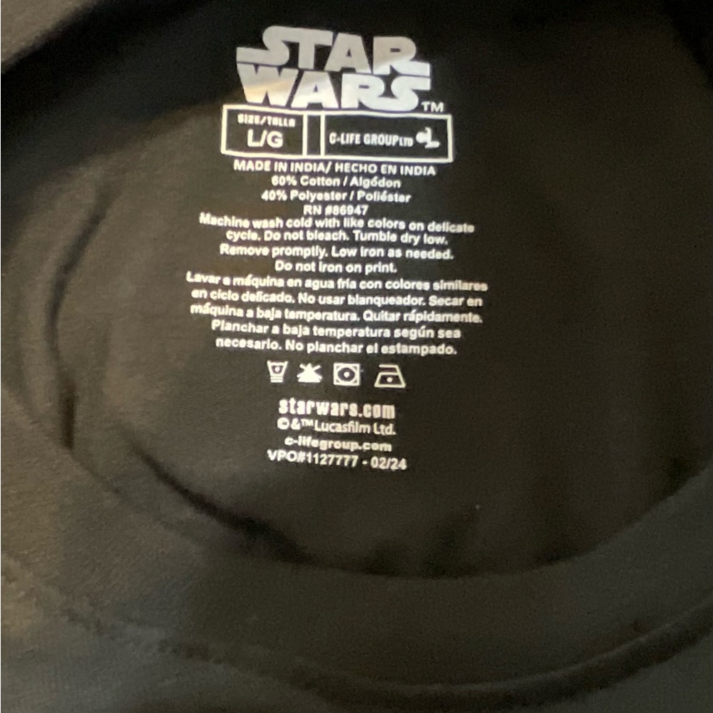 *SOLD* NWT Adult STAR WARS Tee Shirt Large - Picture 3 of 9